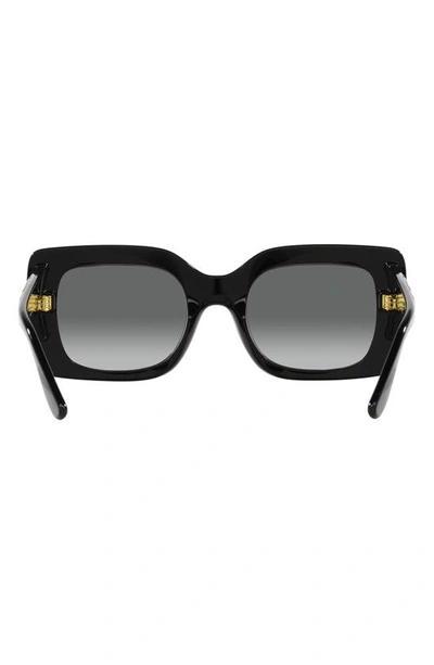 Shop Vogue 52mm Gradient Rectangular Sunglasses In Black