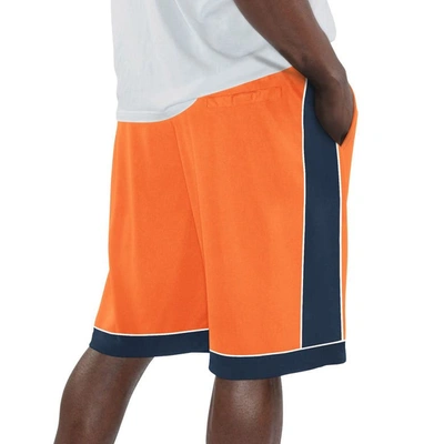 Shop Starter Royal Denver Broncos Throwback Fan Favorite Shorts In Orange
