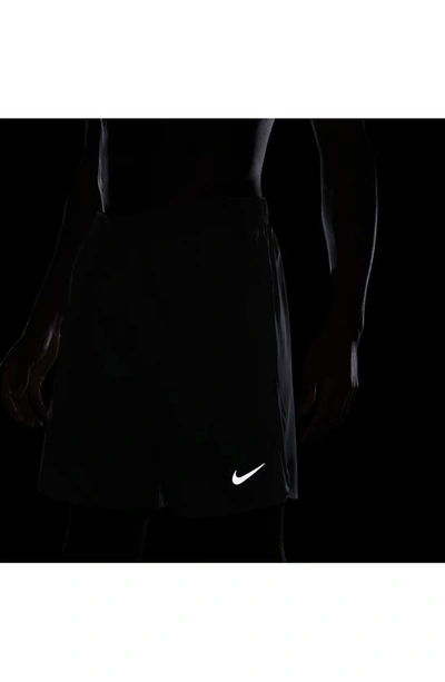 Shop Nike Dri-fit Challenger 2-in-1 Running Shorts In Smoke/dark Smoke/black