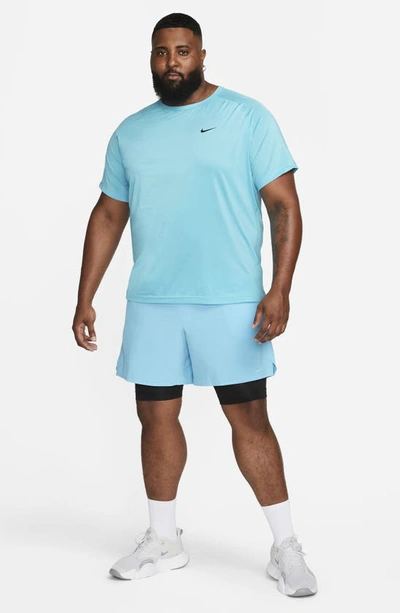 Shop Nike Dri-fit Ready Training T-shirt In Baltic Blue/ Black