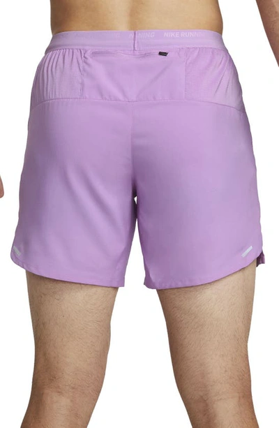 Shop Nike Dri-fit Stride 7-inch Brief-lined Running Shorts In Rush Fuchsia/ Rosewood