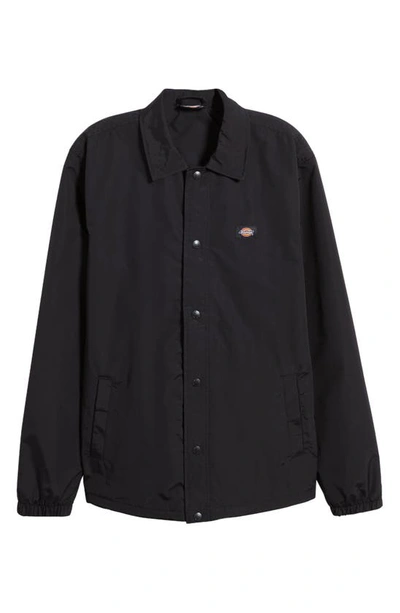 Dickies Oakport Coach Nylon Jacket In Black