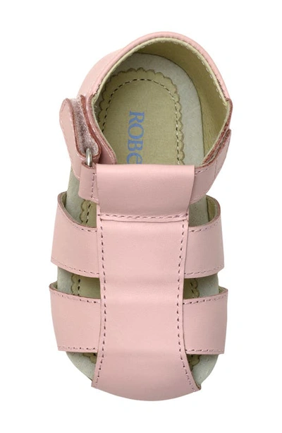 Shop Robeez Lacey Sandal In Light Pink