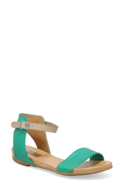 Shop Miz Mooz Alanis Flat Sandal In Emerald