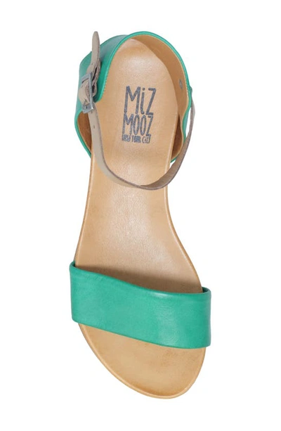 Shop Miz Mooz Alanis Flat Sandal In Emerald