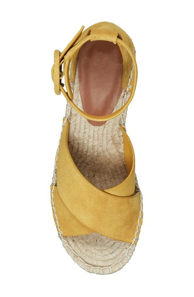 Shop Marc Fisher Ltd Able Platform Wedge Sandal In Yellow
