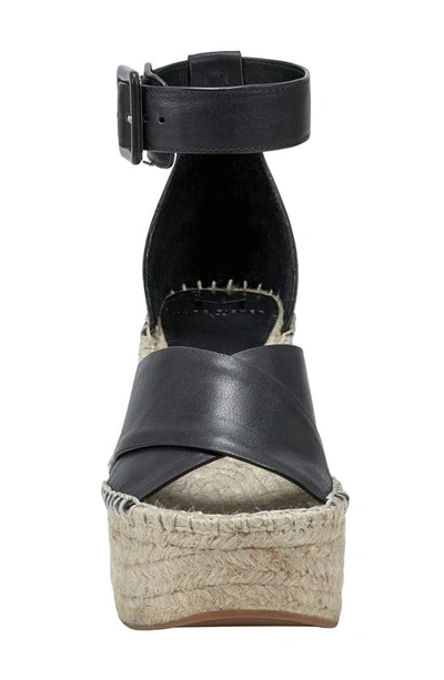 Shop Marc Fisher Ltd Able Platform Wedge Sandal In Black