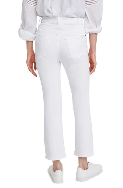 Shop 7 For All Mankind High Waist Slim Kick Flare Jeans In Slim Illusion Luxe White