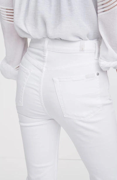 Shop 7 For All Mankind High Waist Slim Kick Flare Jeans In Slim Illusion Luxe White