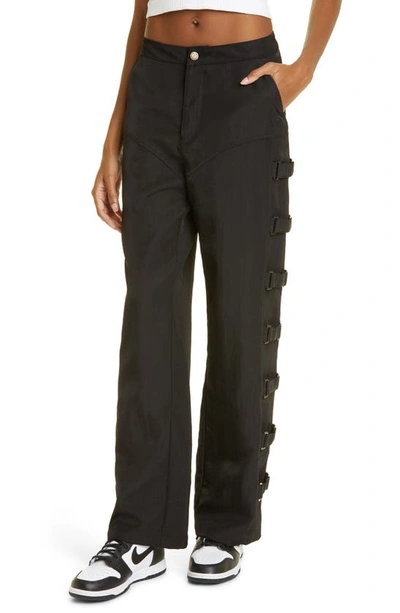 Shop Honor The Gift Mining Boot Leg Pants In Black