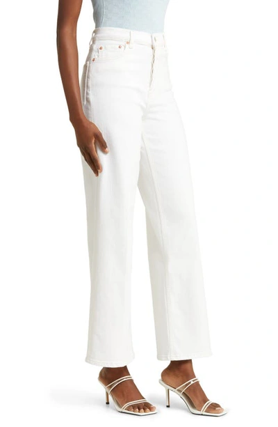 Rails The Getty High Waist Wide Leg Jeans In Vintage Ecru