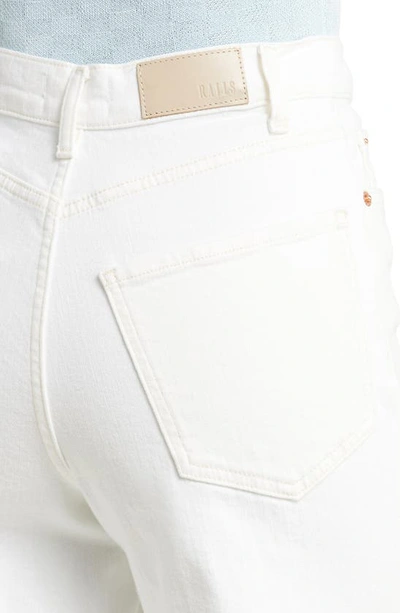 Rails The Getty High Waist Wide Leg Jeans In Vintage Ecru