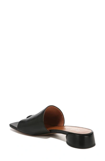 Franco Sarto Loran Stacked Heel Slide Dress Sandals In Black