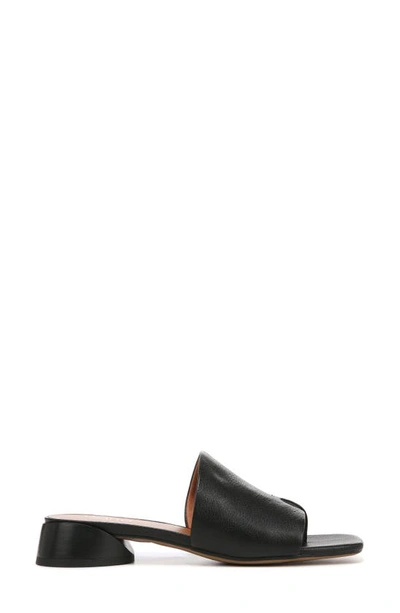 Franco Sarto Loran Stacked Heel Slide Dress Sandals In Black
