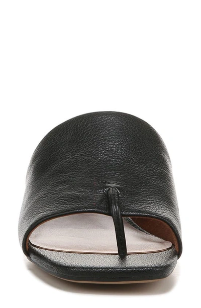 Franco Sarto Loran Stacked Heel Slide Dress Sandals In Black