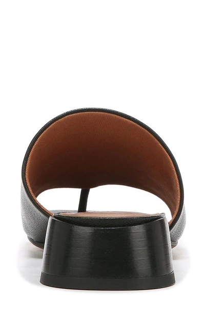 Franco Sarto Loran Stacked Heel Slide Dress Sandals In Black