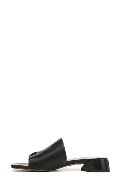 Franco Sarto Loran Stacked Heel Slide Dress Sandals In Black