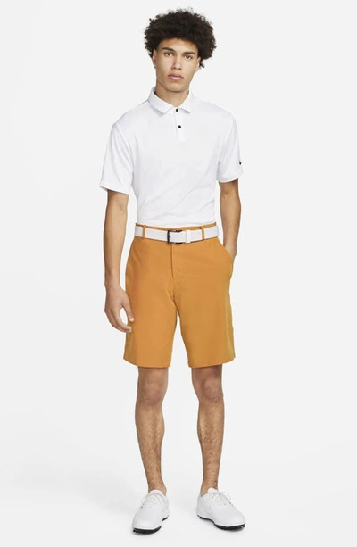 Shop Nike Dri-fit Flat Front Golf Shorts In Monarch/ Monarch