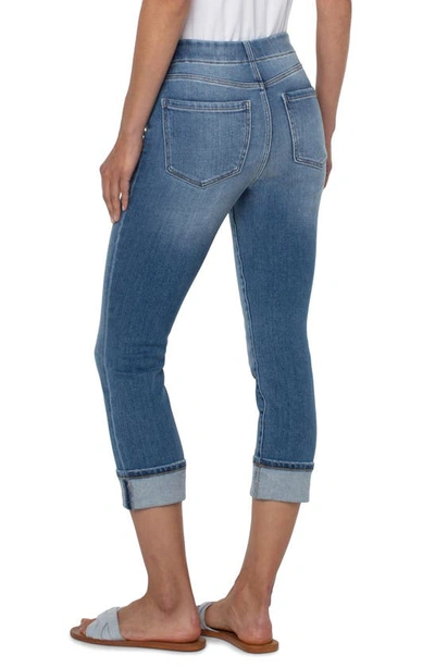 Shop Liverpool Los Angeles Chloe Wide Cuff Pull-on Crop Skinny Jeans In Canyonlands