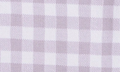 Shop Feltman Brothers Gingham Cotton Romper In Lilac