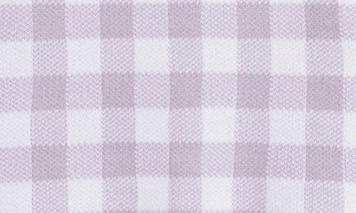 Feltman Brothers Kids Gingham Short Sleeve Sweater & Pants In Lilac
