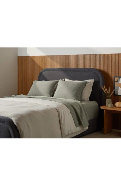 Parachute Set Of 2 Linen Shams In Moss