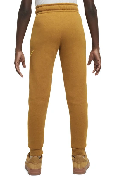 Shop Nike Sportswear Club Fleece Sweatpants In Desert Ochre/ Yellow/ White