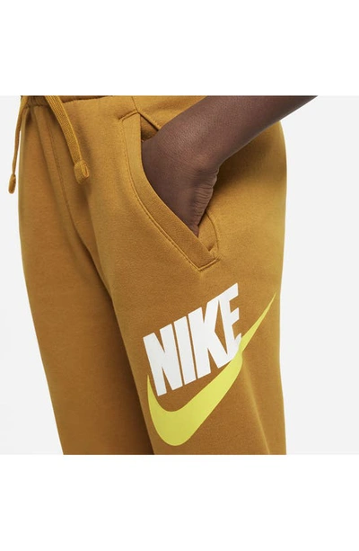 Shop Nike Sportswear Club Fleece Sweatpants In Desert Ochre/ Yellow/ White