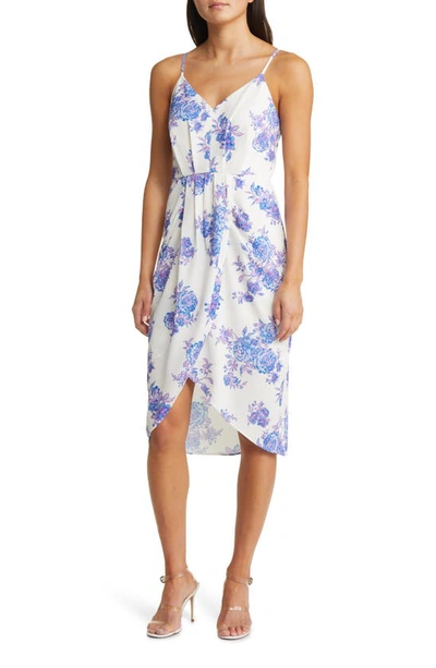 Chelsea28 print faux wrap dress cheap