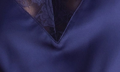 In Bloom By Jonquil Bailey Lace & Satin Short Pajamas In Navy