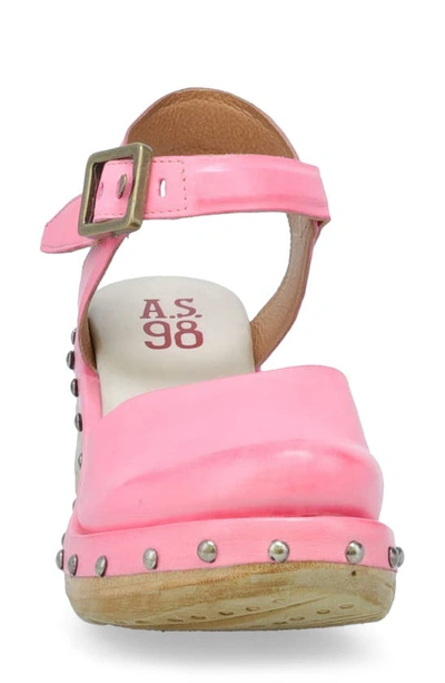 Shop As98 Pietro Studded Wedge Pump In Pink