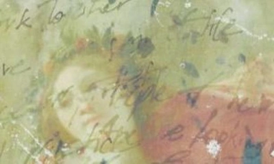 Balmain Reversible Bomber Jacket With Multicolored Sky Print In Green