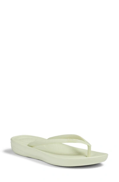Shop Fitflop Iqushion Flip Flop In Minty Green