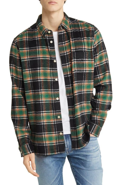 ALLSAINTS COMMUNE PLAID FLANNEL BUTTON-UP SHIRT 