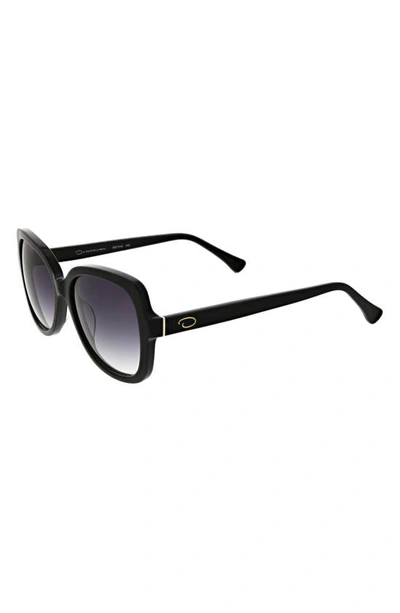 Oscar De La Renta 54mm Butterfly Sunglasses In Black