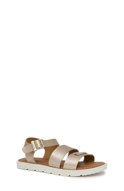 Shop Nine West Kids' Hedy Sandal In Gold