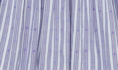 Shop Habitual Kids' Stripe Ruffle Dress In Purple