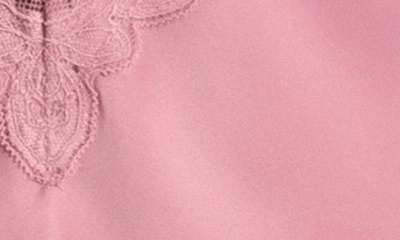 In Bloom By Jonquil Bailey Lace Trim Satin Chemise In Lilas Rose