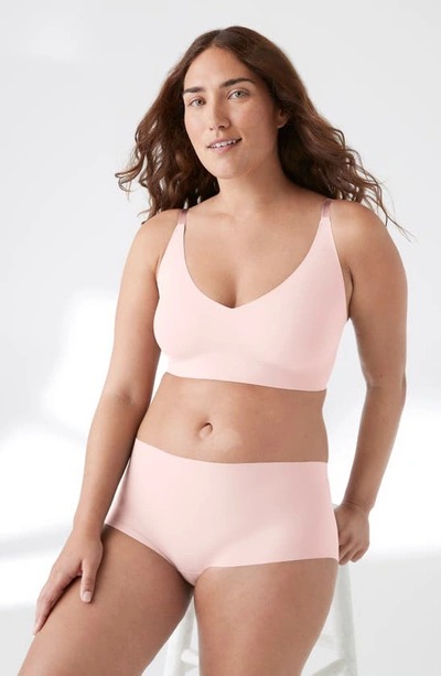 True & Co. True Body Triangle Convertible Strap Bralette In Peony