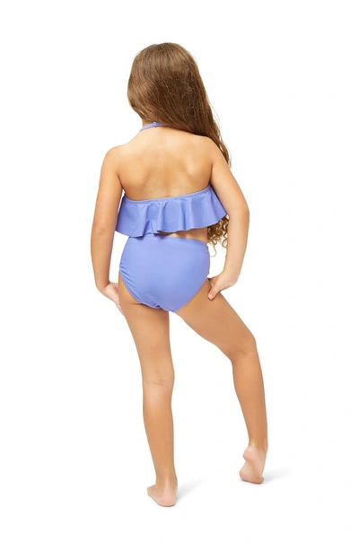Shop Peek Aren't You Curious Kids' Floral Print Two-piece Swimsuit In Blue