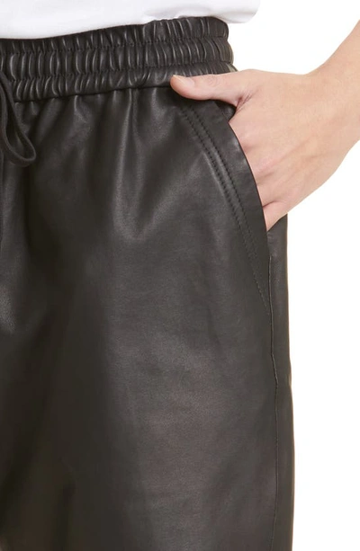 Shop John Elliott La Lambskin Leather Pants In Black