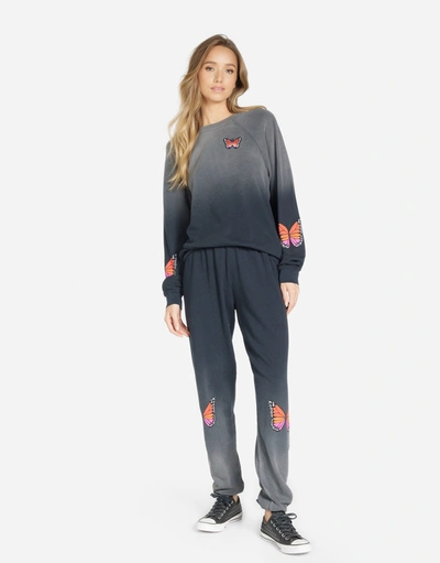 Lauren Moshi Anela Butterfly Wings In Jet Black Ombre