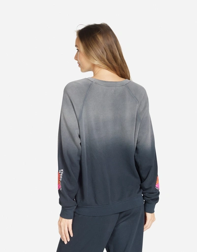 Lauren Moshi Anela Butterfly Wings In Jet Black Ombre