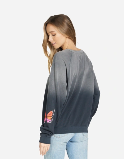 Lauren Moshi Anela Butterfly Wings In Jet Black Ombre