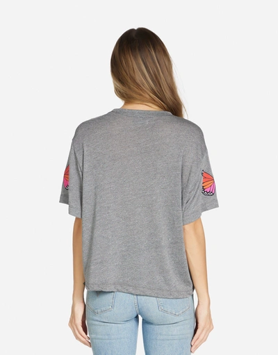 Lauren Moshi Linnea Butterfly Wings In Heather Grey