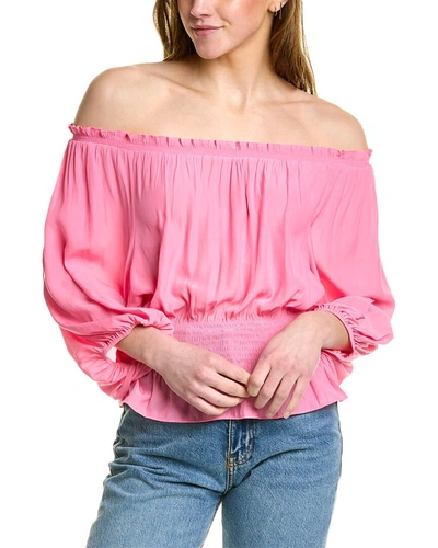 Shop Ramy Brook Riley Blouse In Pink