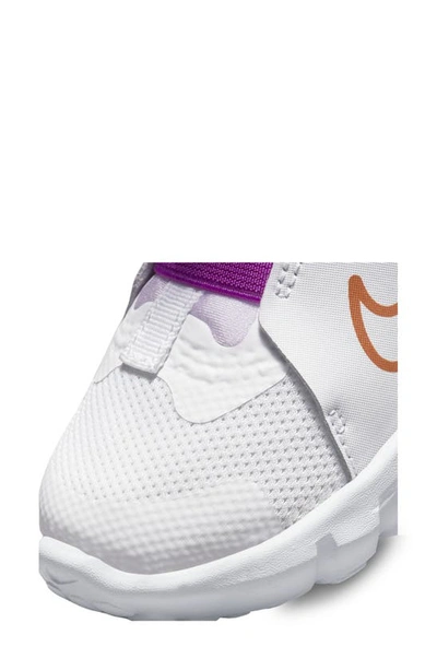 Shop Nike Kids' Flex Runner 2 Slip-on Running Shoe In White/ Violet/ Purple/ Copper