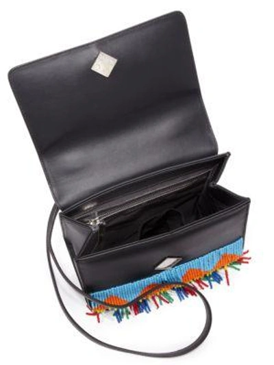 Shop Les Petits Joueurs Embroidered Calf Leather Bag In Africa