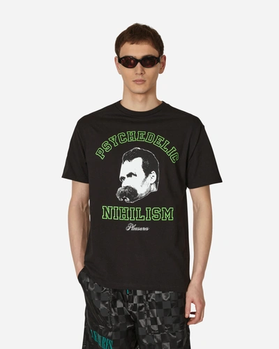 Shop Pleasures Psychedelic Nihilism T-shirt In Black