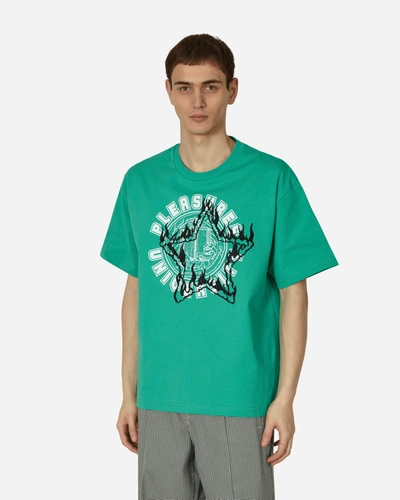 Shop Pleasures University Heavyweight T-shirt In Green